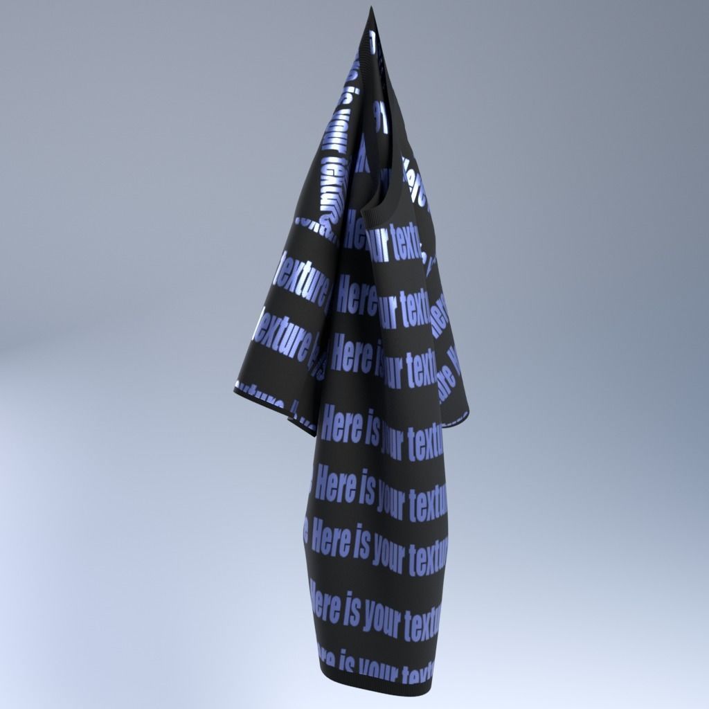 T-Shirt Low-poly 3D model_15