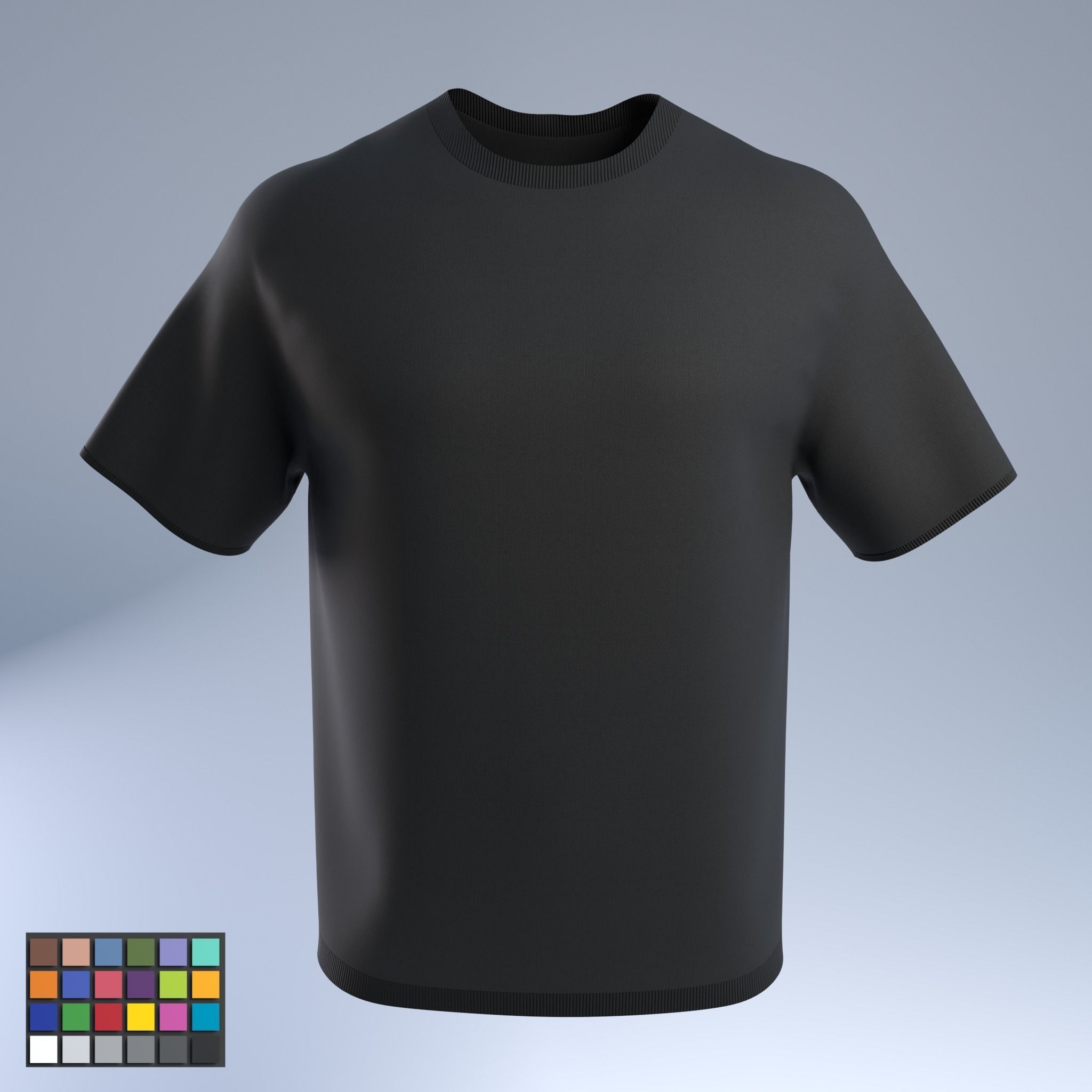 T-Shirt Low-poly 3D model_5