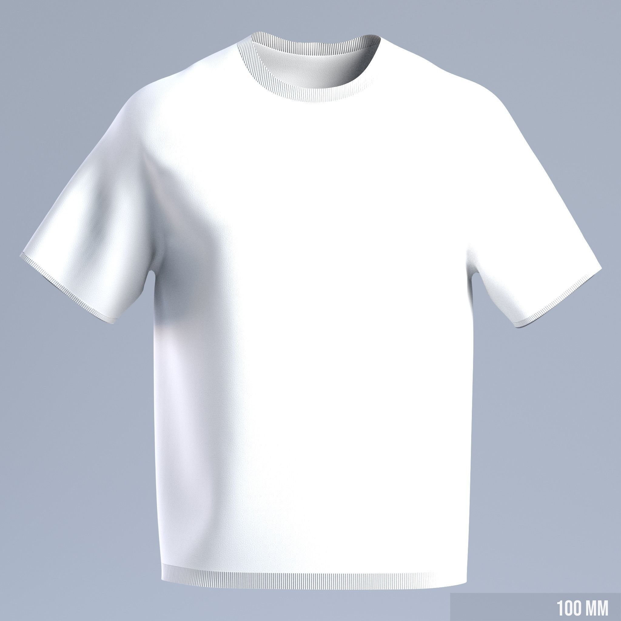 T-Shirt Low-poly 3D model_9