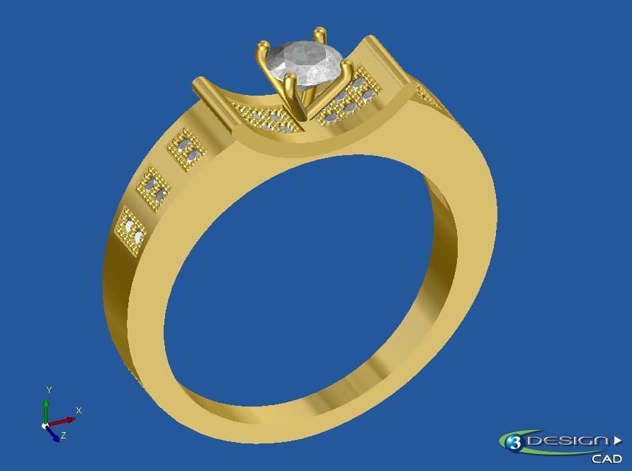 ring anillo resbaladilla 3D print model_2
