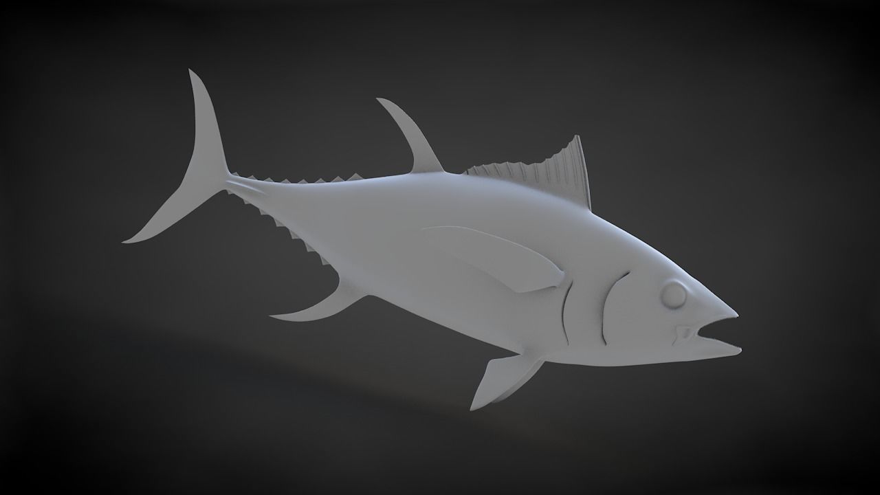 Yellowfin Tuna 3D Printable Model 3D print model_9