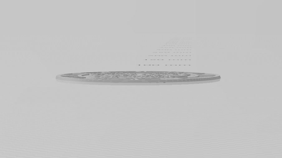 Sugar Skull Watch Dial for enameling  3D print model_5