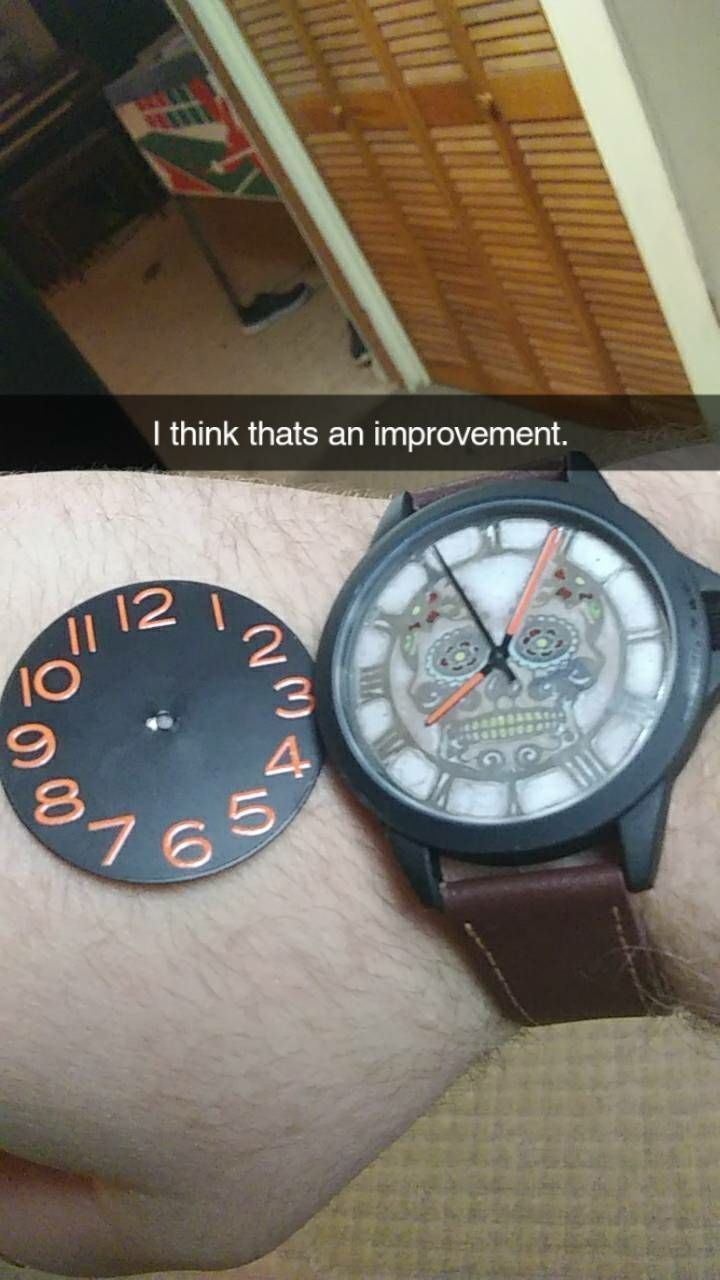 Sugar Skull Watch Dial for enameling  3D print model_3