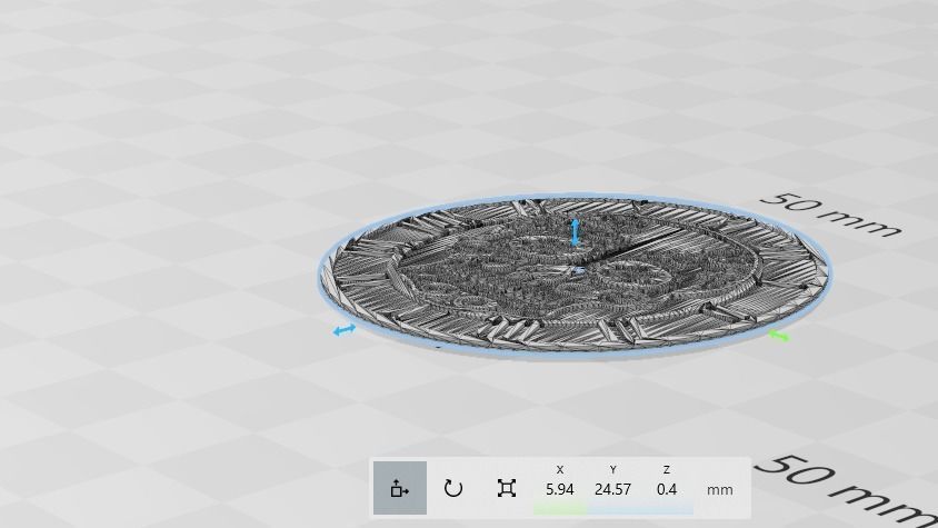 Sugar Skull Watch Dial for enameling  3D print model_13