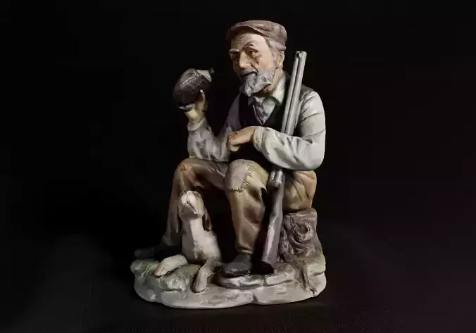 Decoration - Kitsch French Statue 01 -