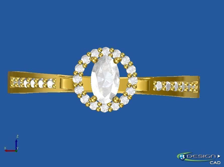 ring anillo caramelo 3D print model_1