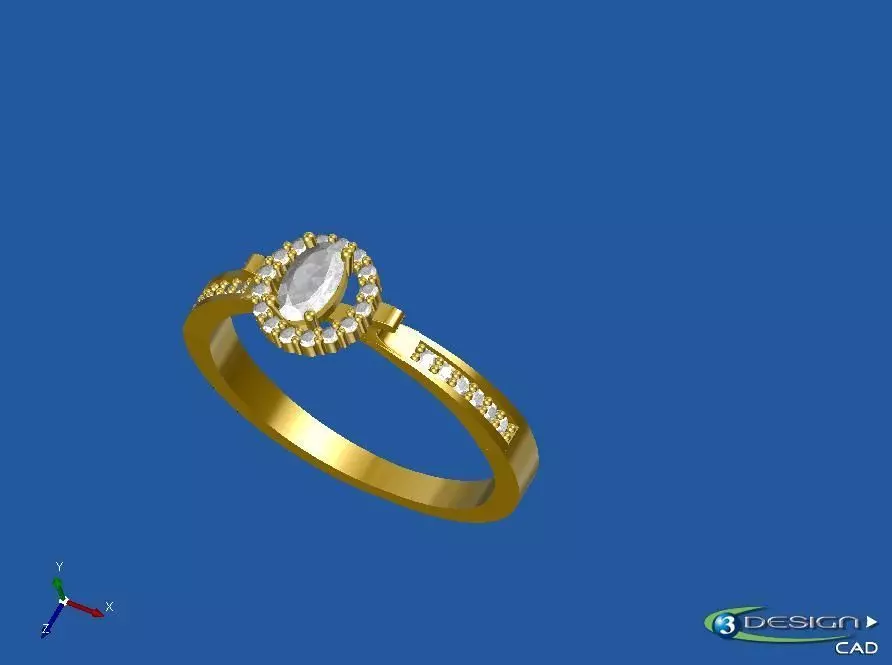 ring anillo caramelo 3D print model_0