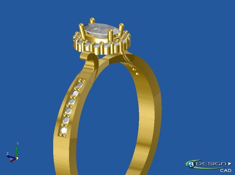 ring anillo caramelo 3D print model_3