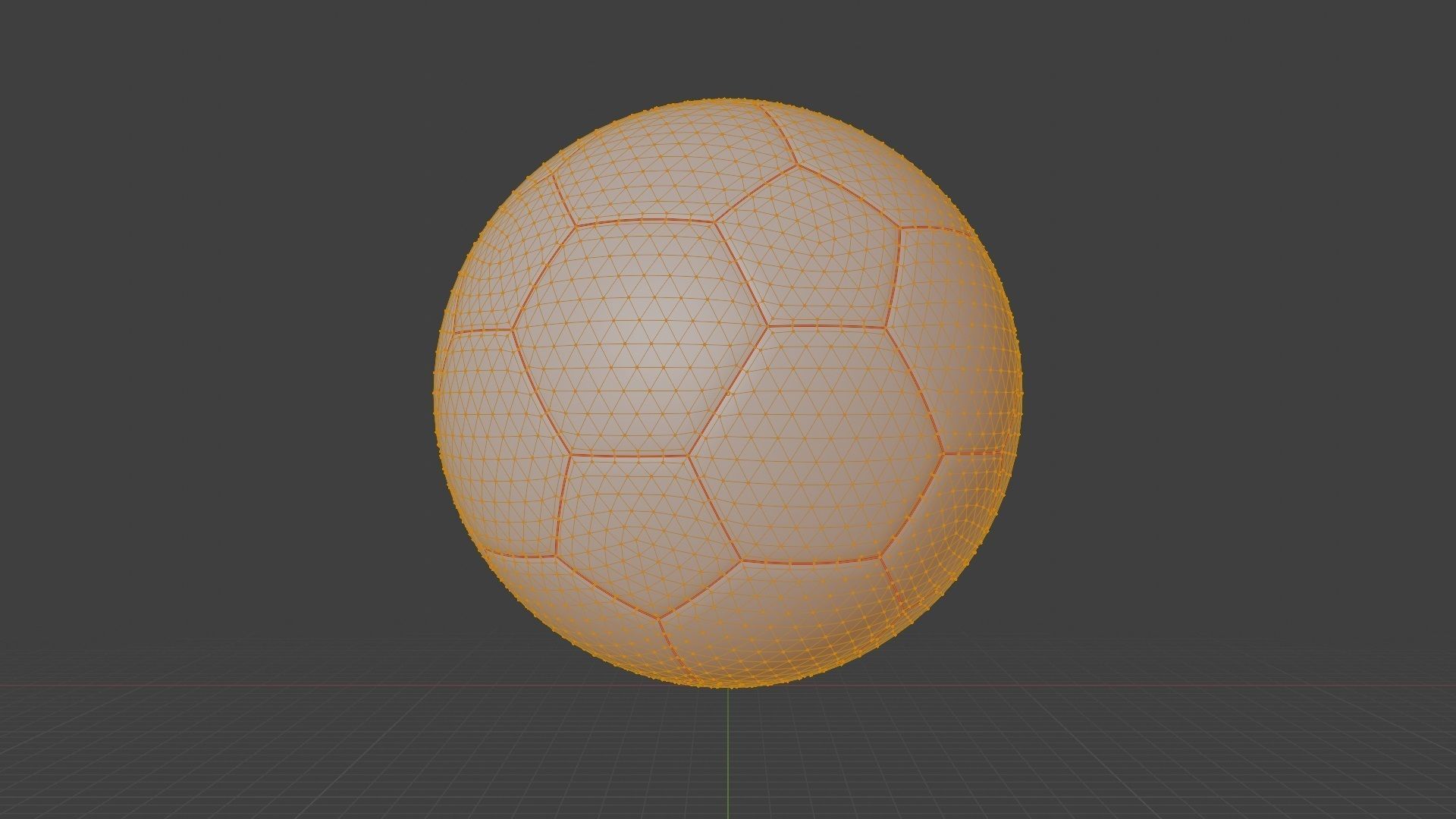 Leather Football model 3D model_2