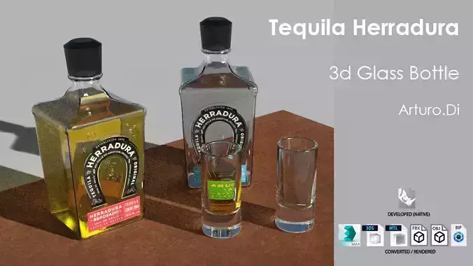 Tequila Herradura Bottle