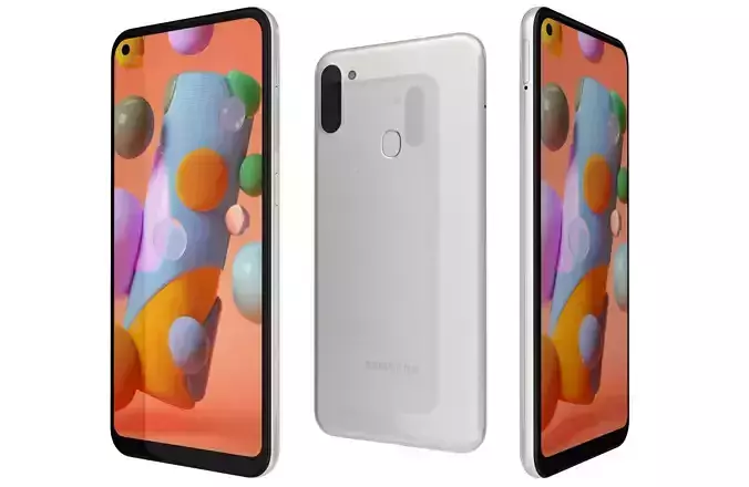 Samsung Galaxy A11 White 3D model