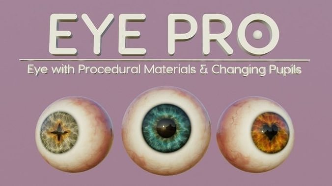 Eye Pro Low-poly 3D model