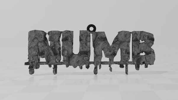 Numb Skull Pendant  3D print model_5