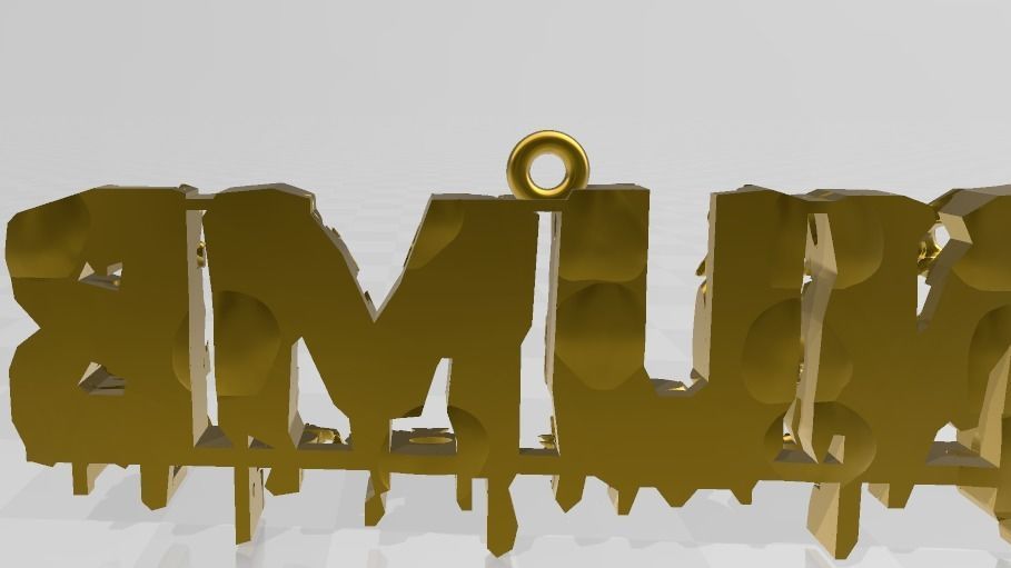 Numb Skull Pendant  3D print model_10