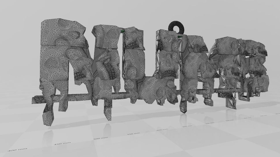 Numb Skull Pendant  3D print model_2