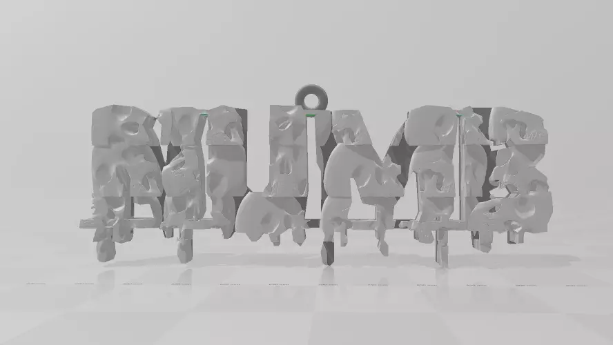 Numb Skull Pendant  3D print model_0
