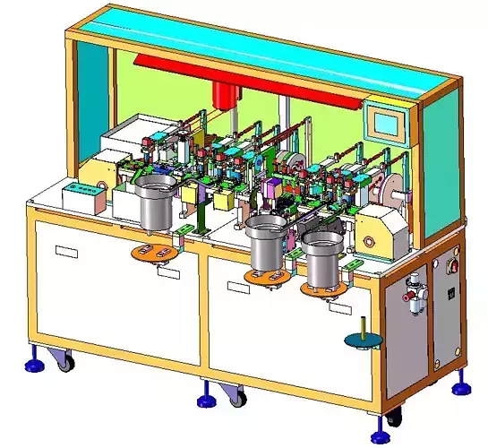 Cam assembly machine 3D model