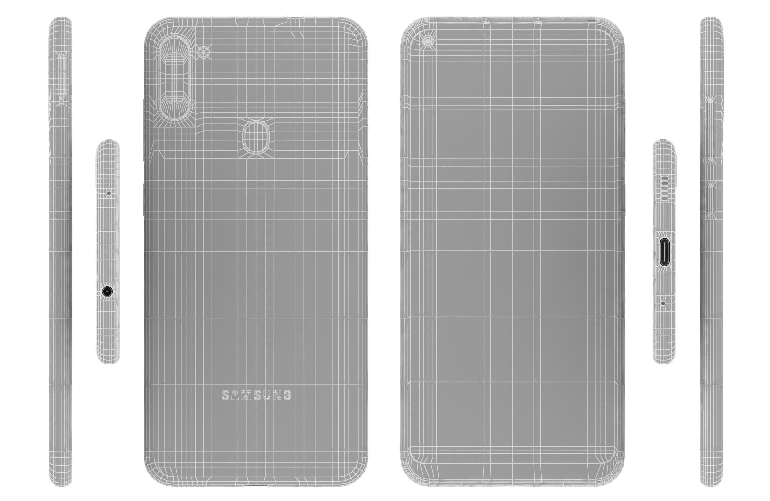 Samsung Galaxy A11 Red 3D model_21