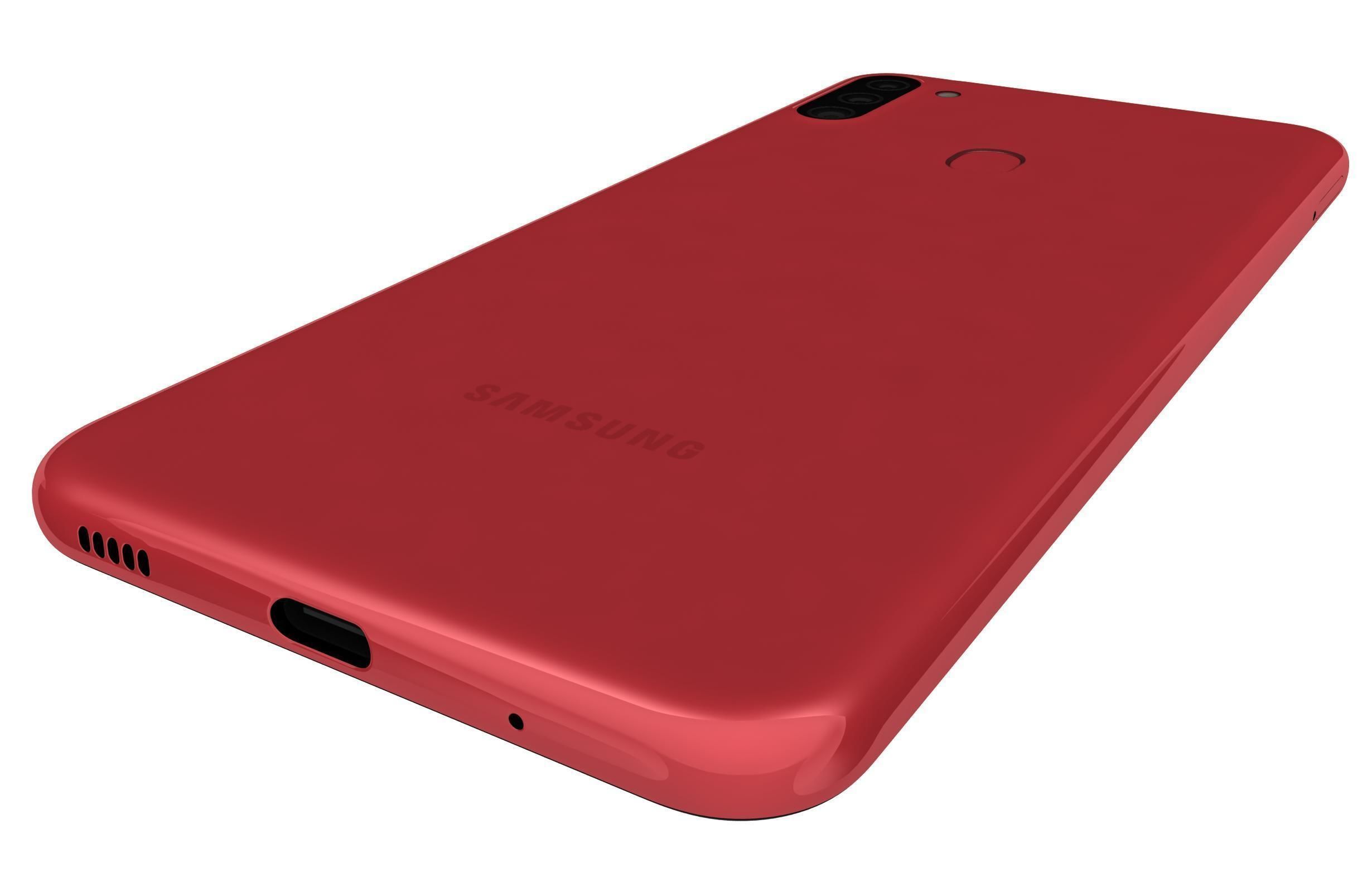 Samsung Galaxy A11 Red 3D model_19