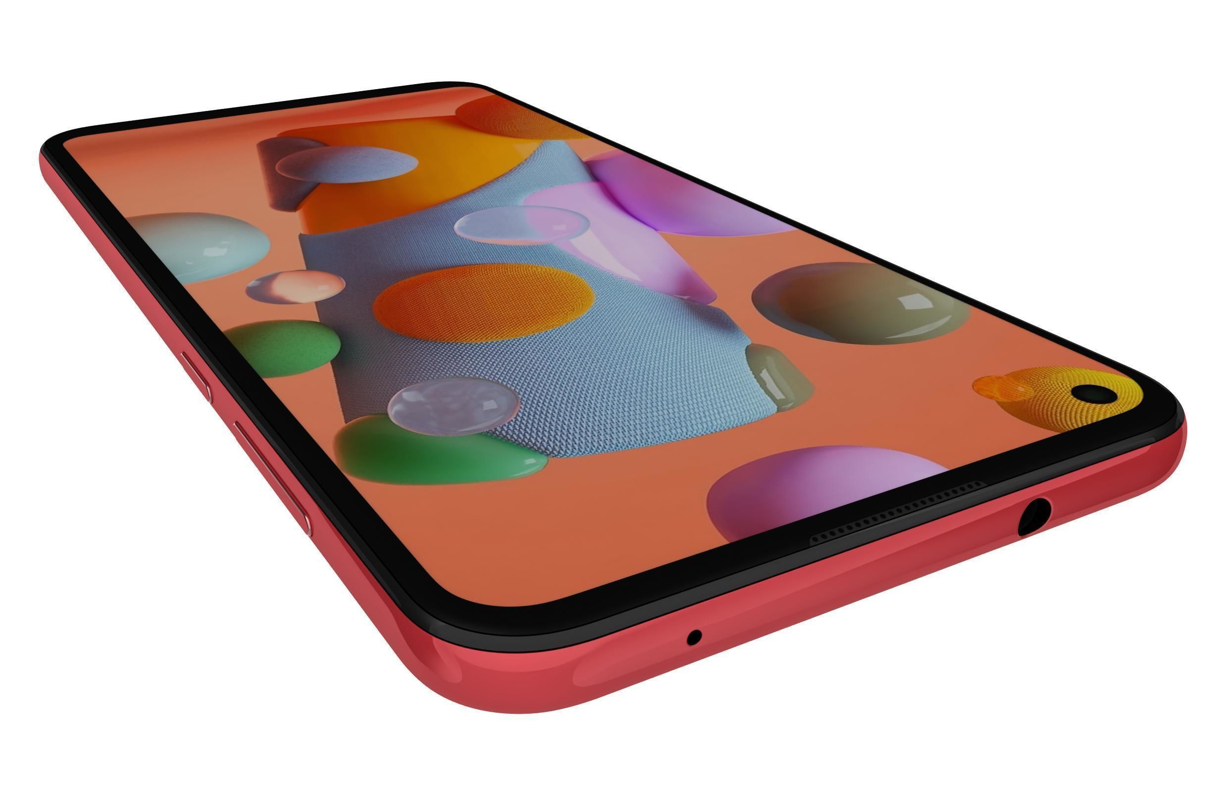 Samsung Galaxy A11 Red 3D model_13