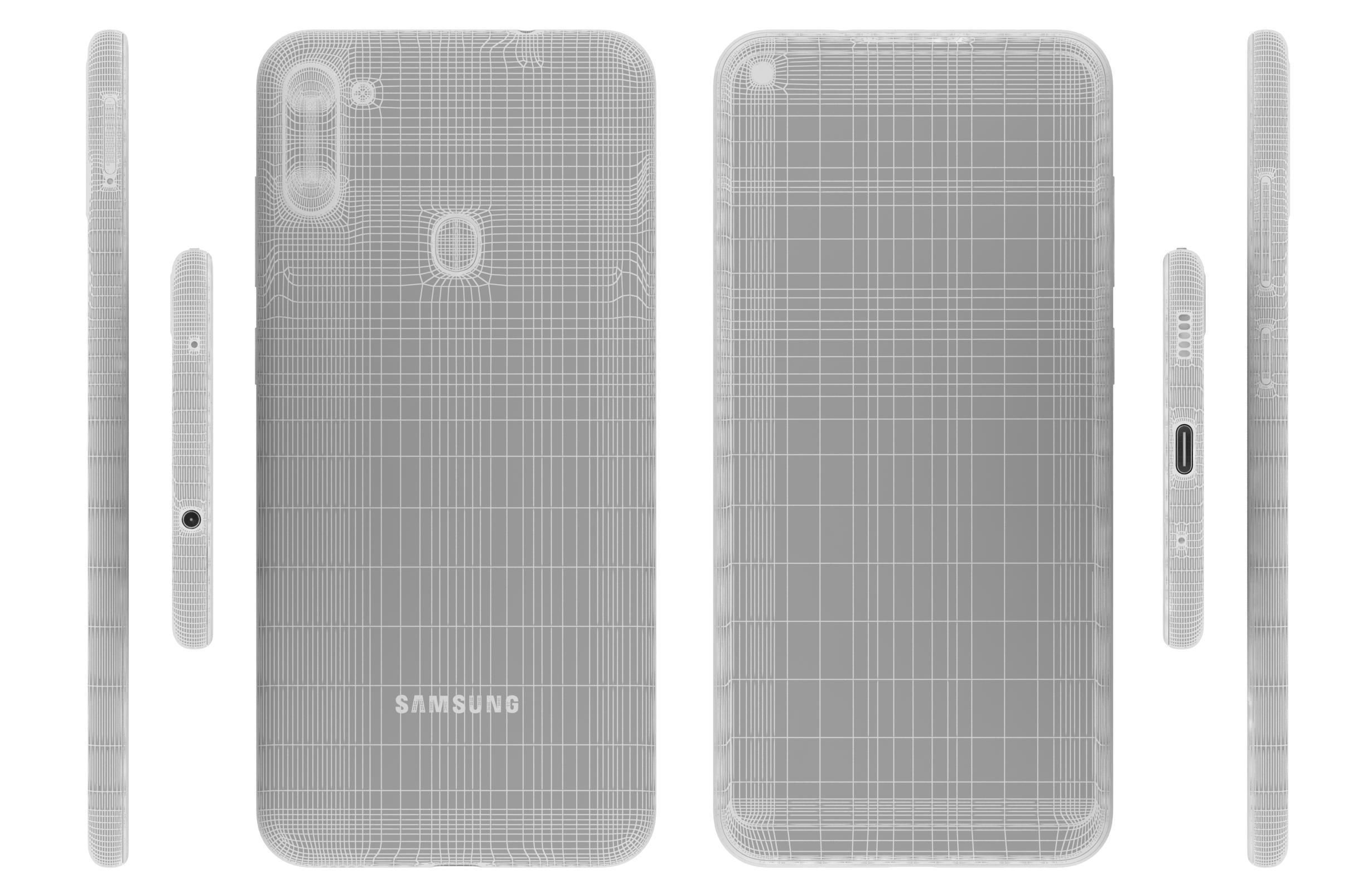 Samsung Galaxy A11 Red 3D model_22