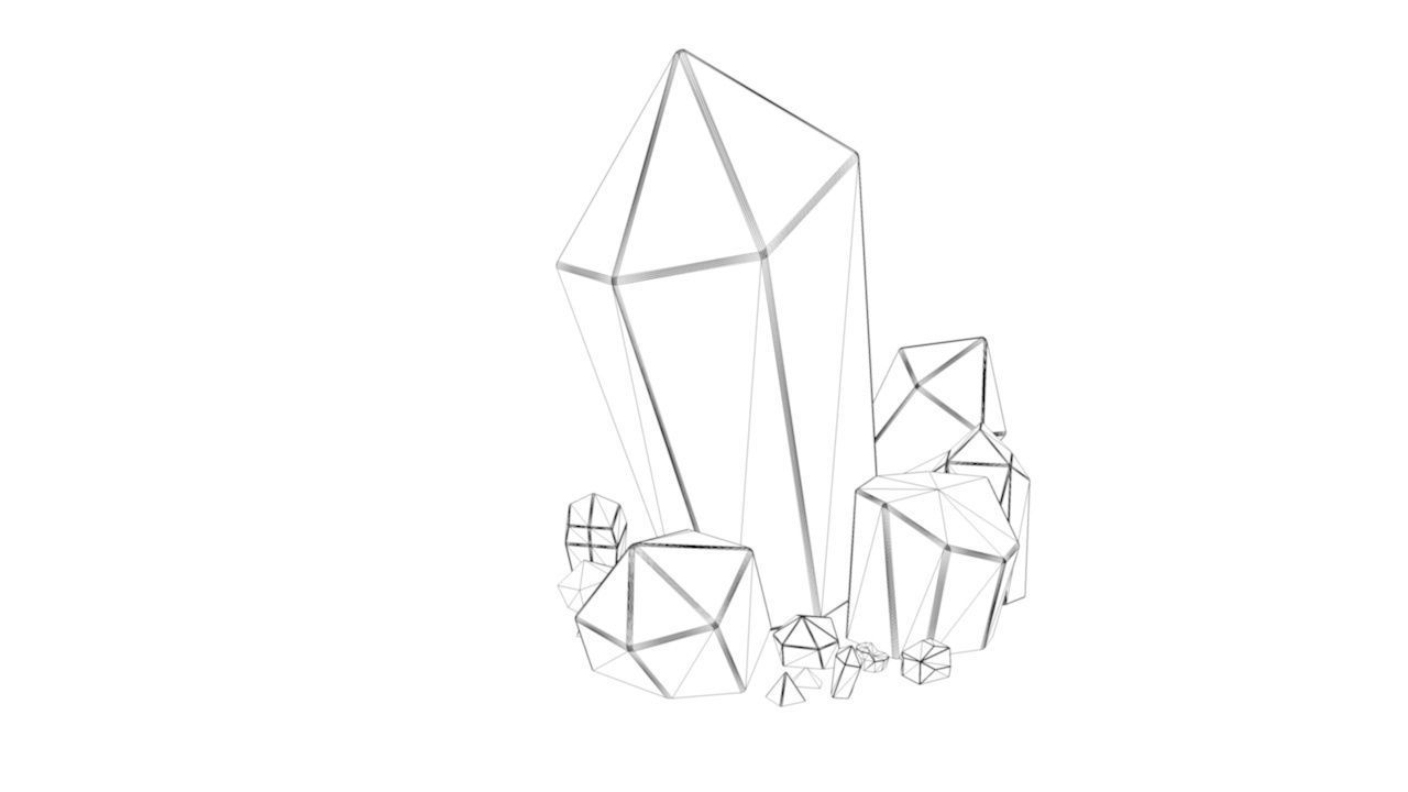 Dark Crystal Free low-poly 3D model_3