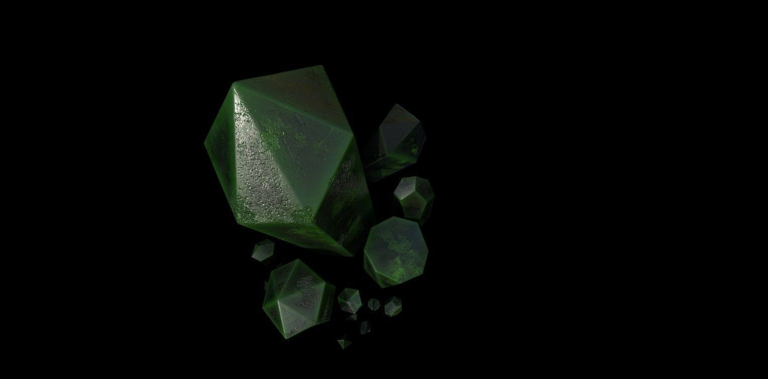 Dark Crystal Free low-poly 3D model_2