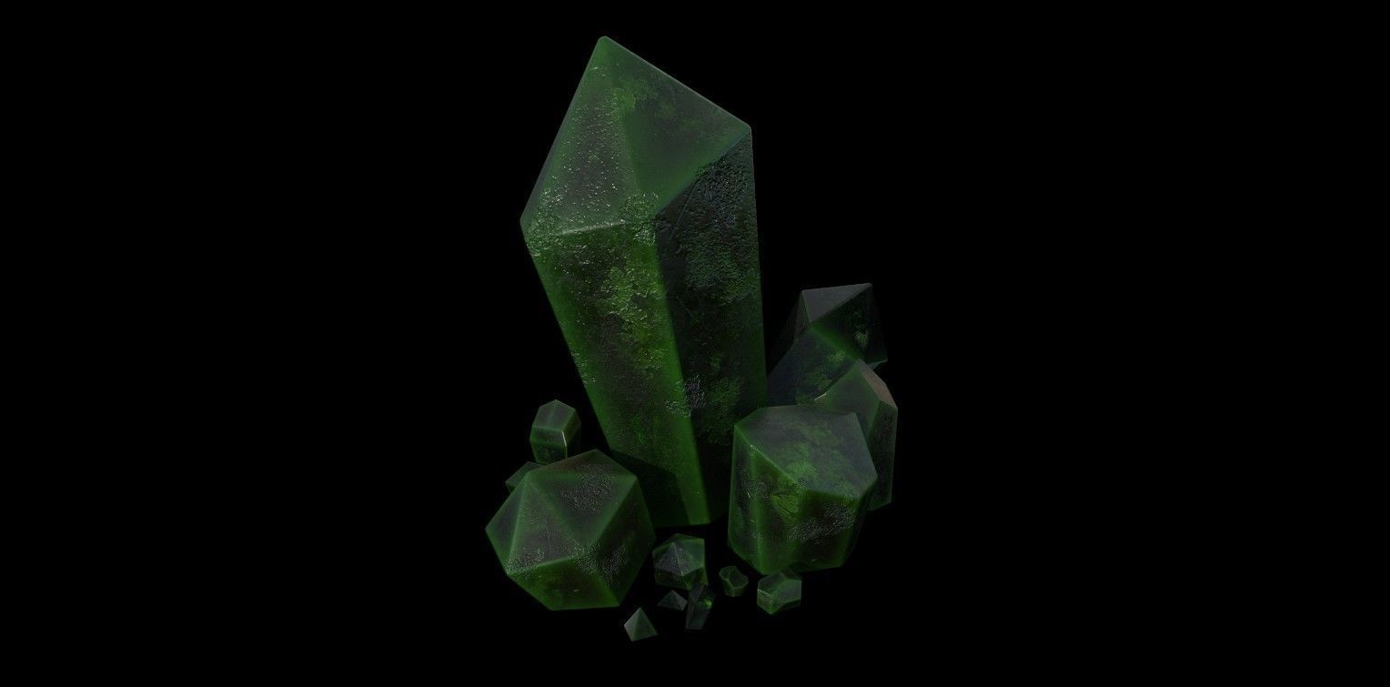 Dark Crystal Free low-poly 3D model_4