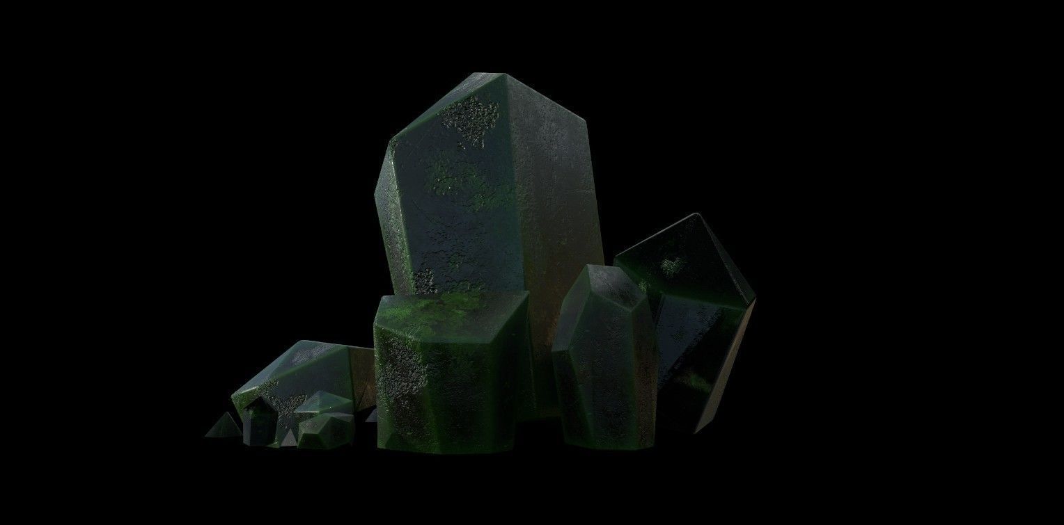 Dark Crystal Free low-poly 3D model_1