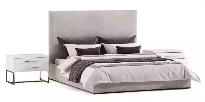 RH Lawson Nuntufted Fabric 3D model