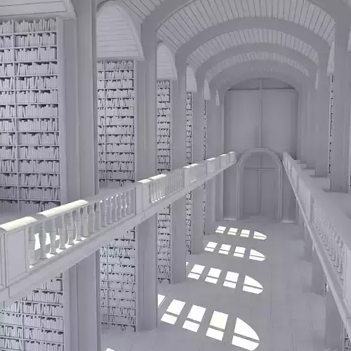 library - 3D model