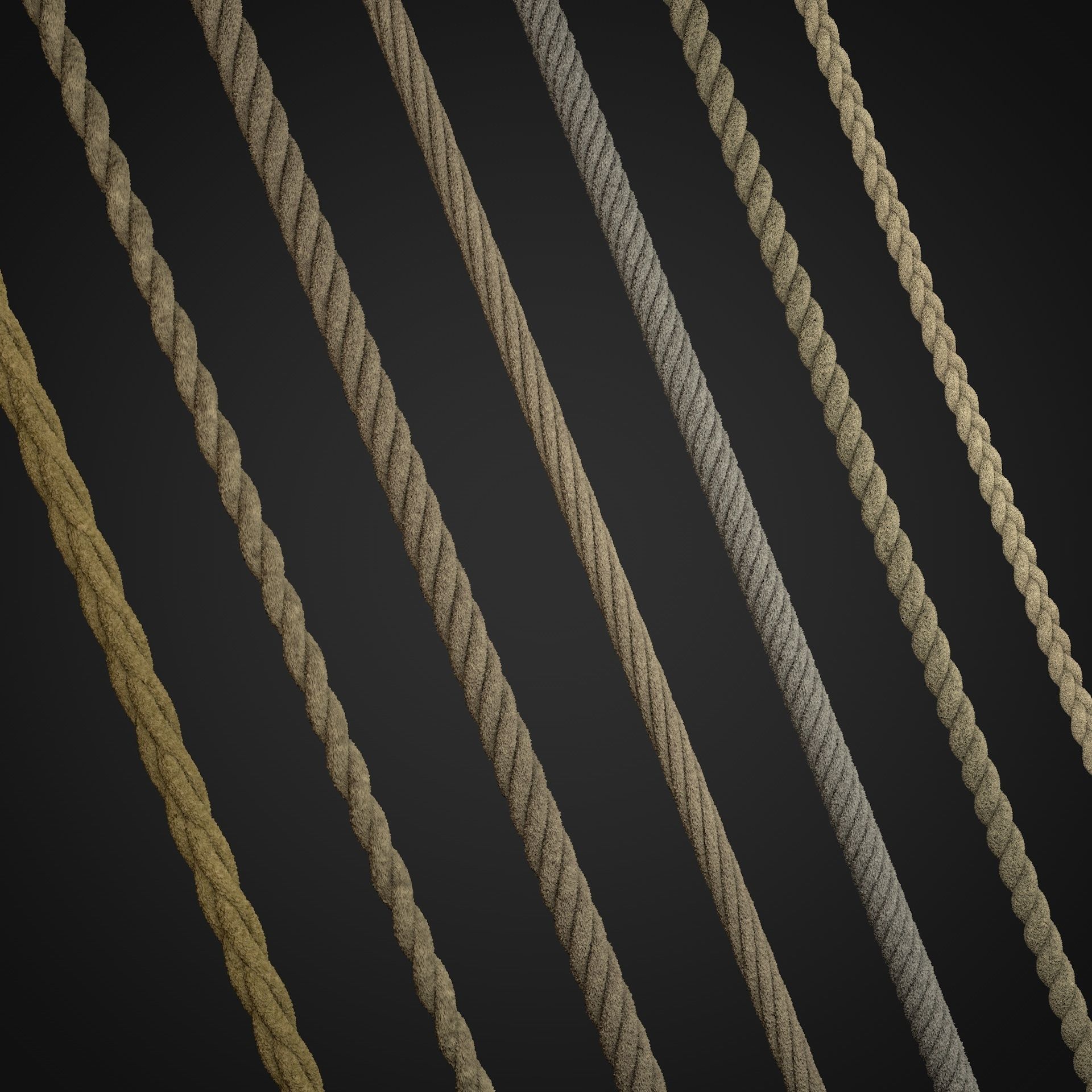 ropes and wire 3D model_5