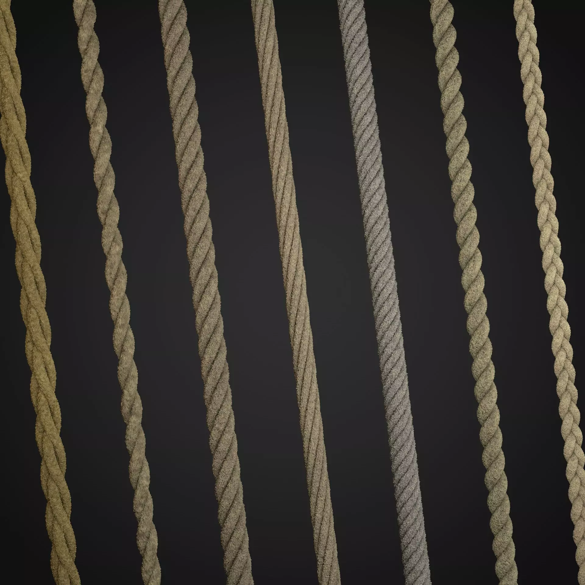 ropes and wire 3D model_0