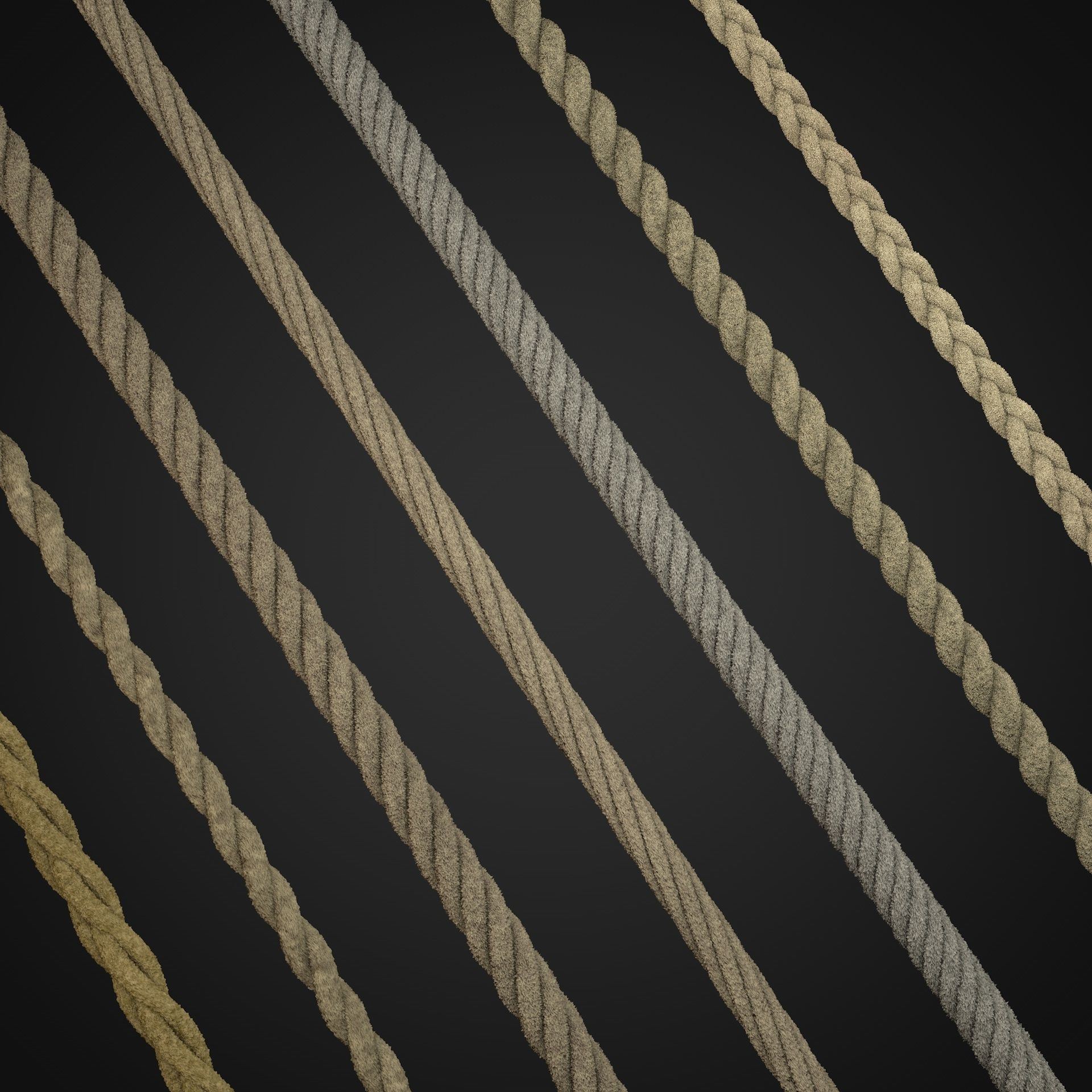 ropes and wire 3D model_4