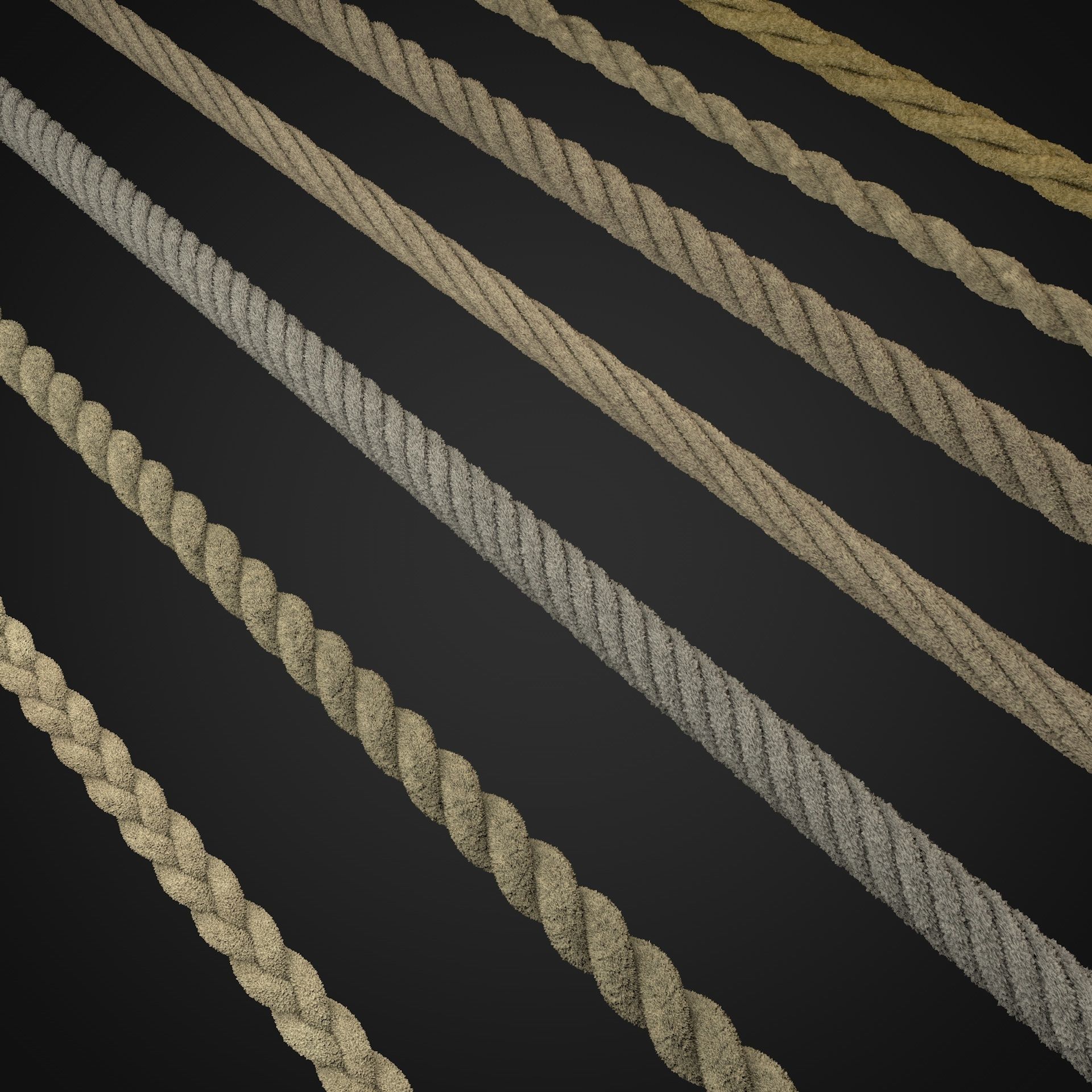 ropes and wire 3D model_1