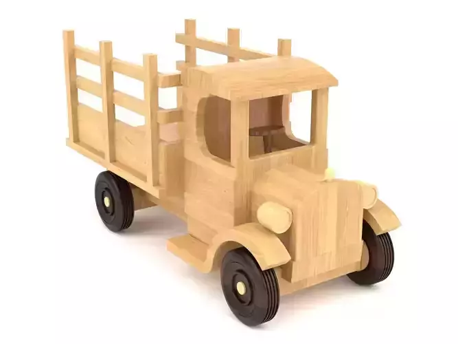 Wooden toy truck 11