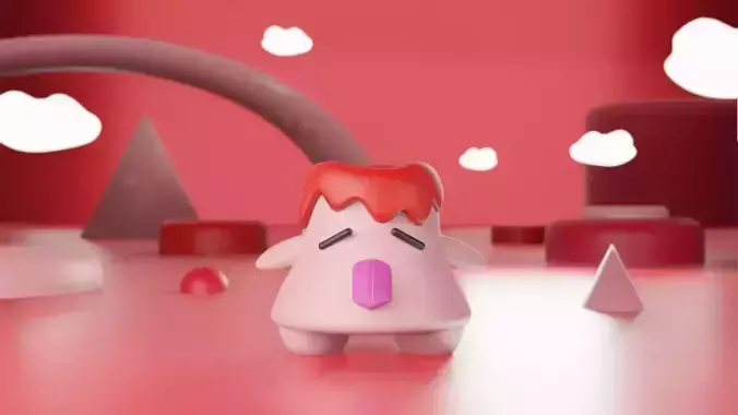 Volcanic character 3D model  