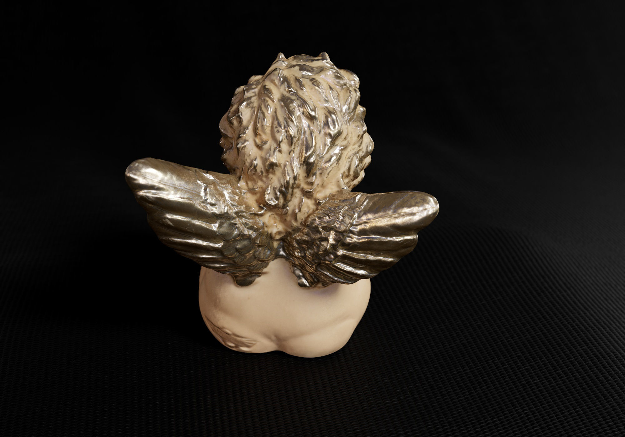 Decoration - Kitsch Angel Statue 01 - Low-poly 3D model_9