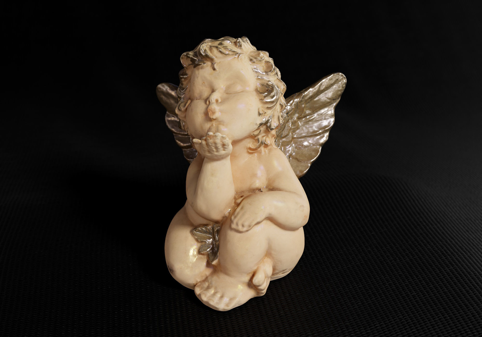 Decoration - Kitsch Angel Statue 01 - Low-poly 3D model_18