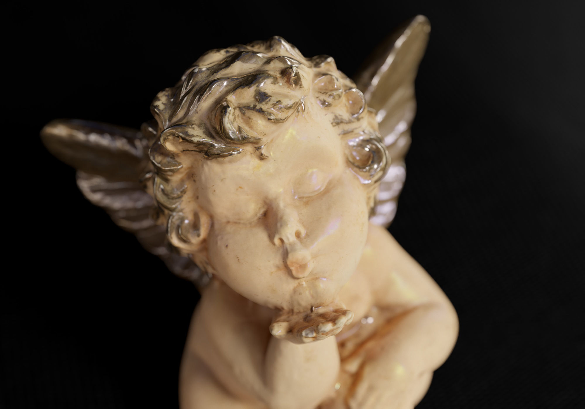 Decoration - Kitsch Angel Statue 01 - Low-poly 3D model_20