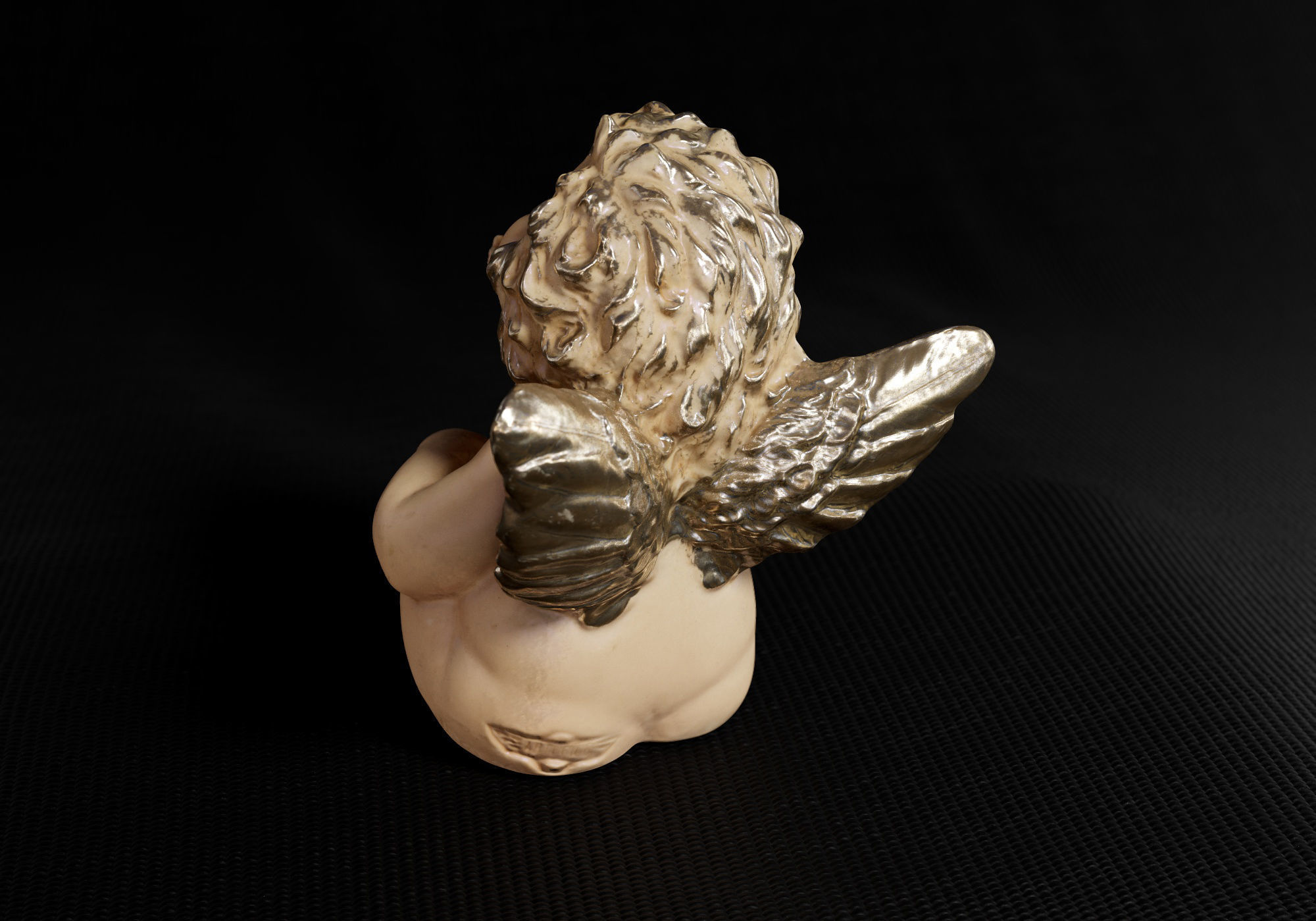 Decoration - Kitsch Angel Statue 01 - Low-poly 3D model_11
