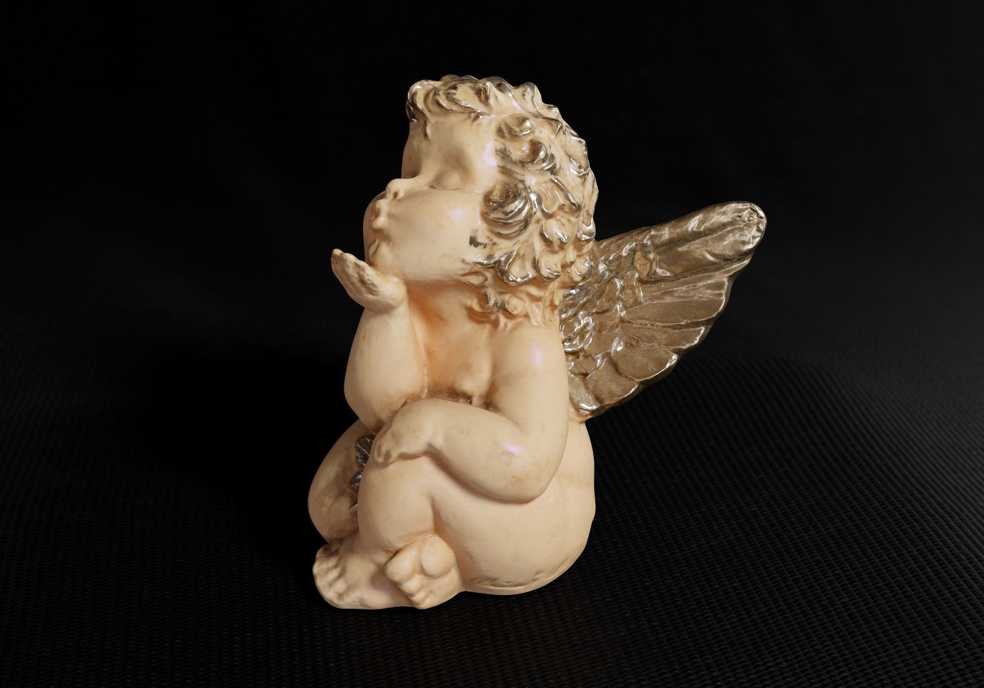 Decoration - Kitsch Angel Statue 01 - Low-poly 3D model_16