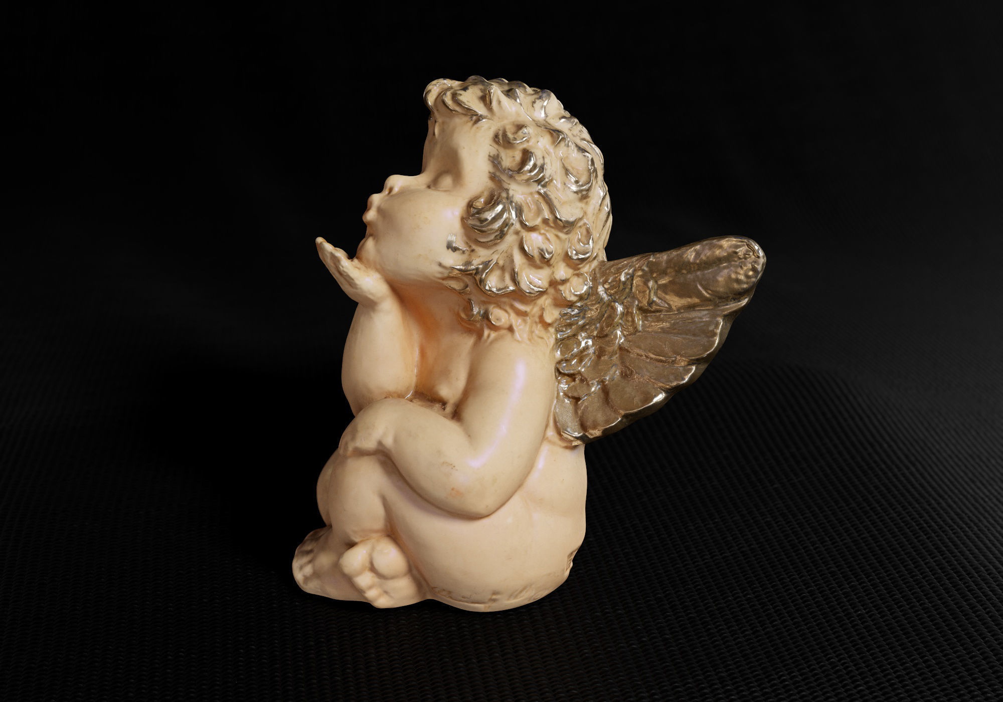 Decoration - Kitsch Angel Statue 01 - Low-poly 3D model_15