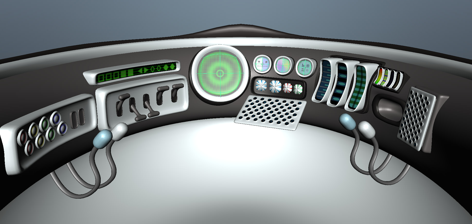 Spaceship - Cartoon 3D model_23