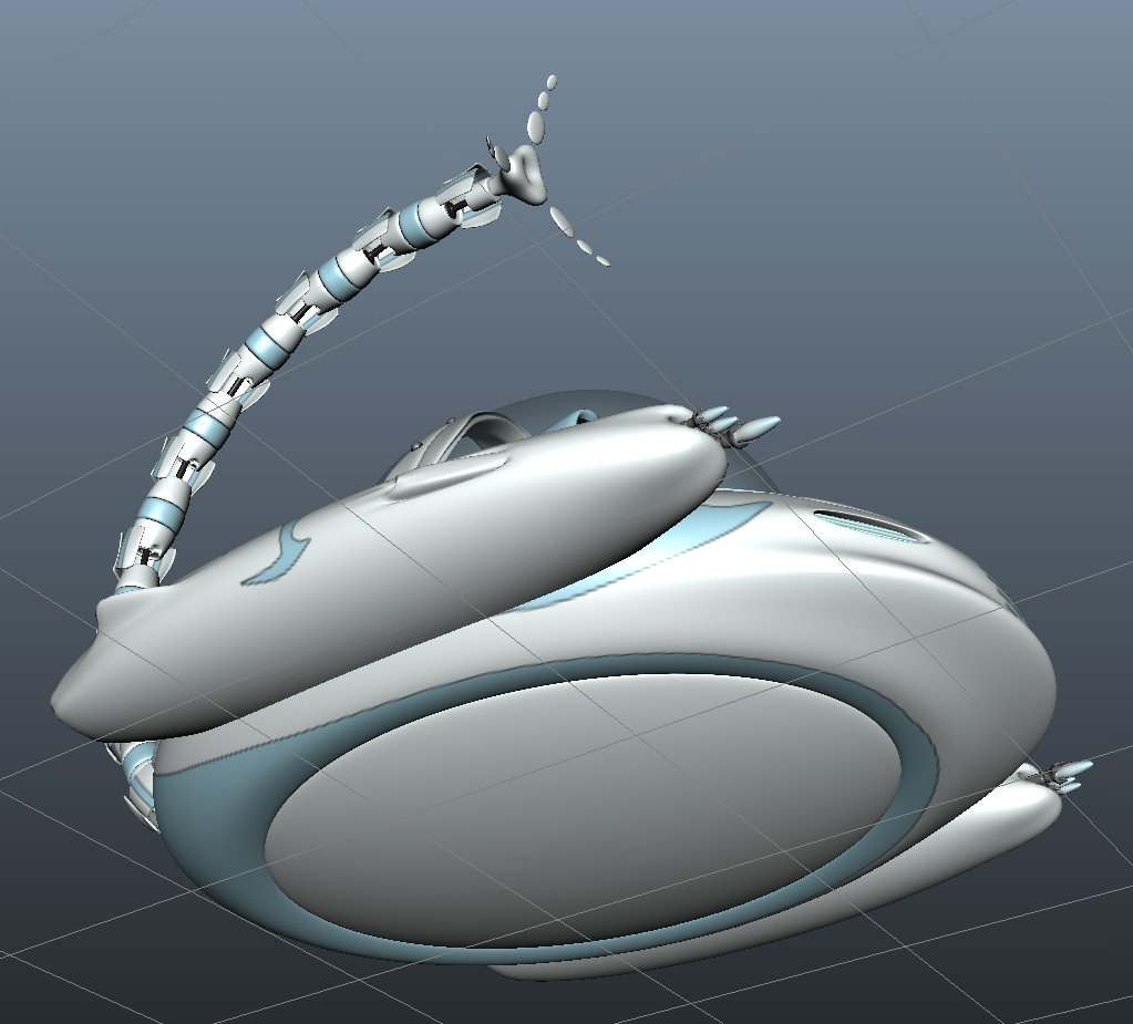 Spaceship - Cartoon 3D model_11