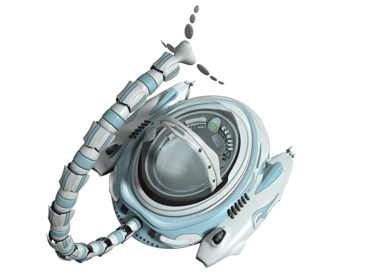 Spaceship - Cartoon 3D model_6