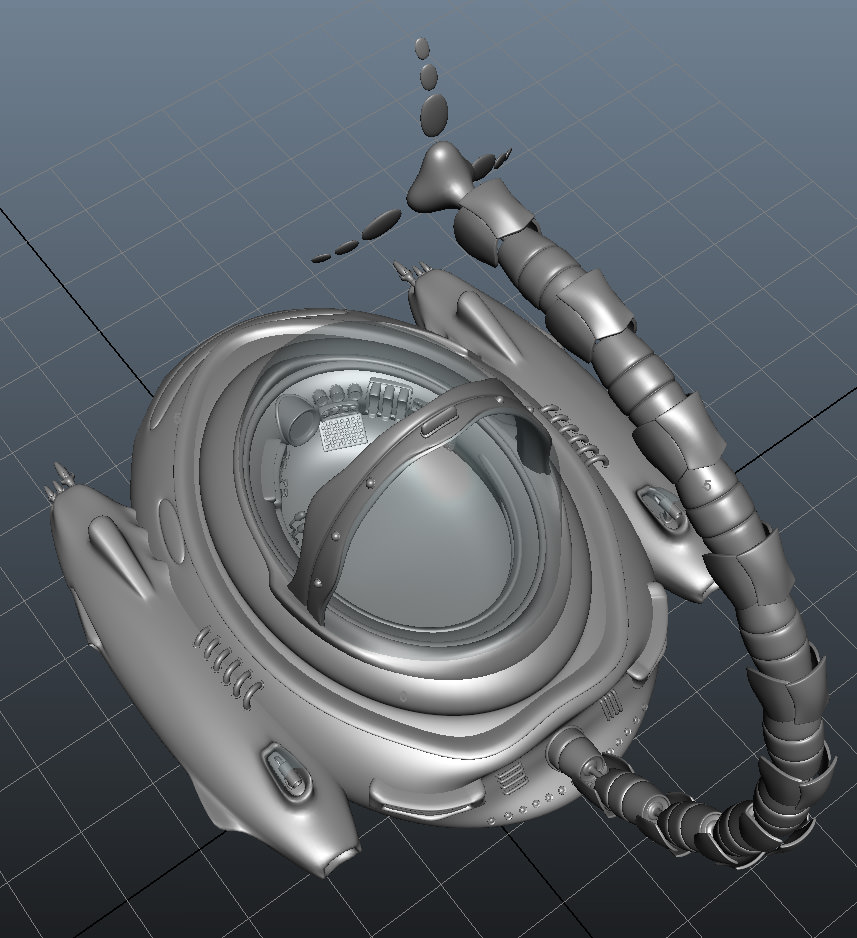 Spaceship - Cartoon 3D model_13