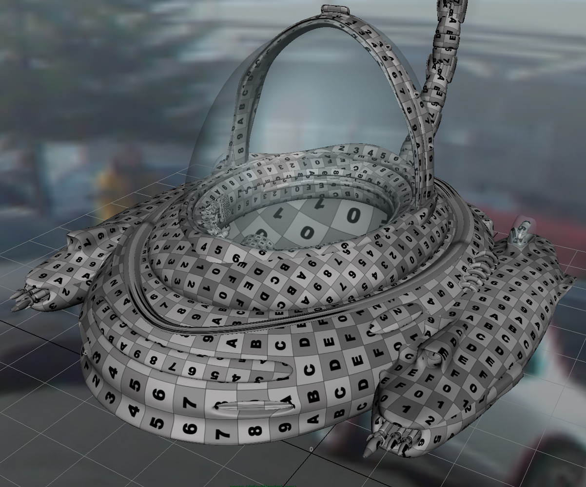 Spaceship - Cartoon 3D model_20