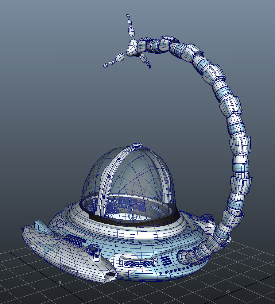 Spaceship - Cartoon 3D model_15