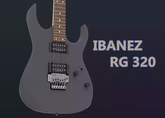 IBANEZ RG 320 ELECTRIC GUITAR 3D MODEL Free 3D model